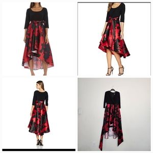 R&M Richards size 12 floral High-Low Dress